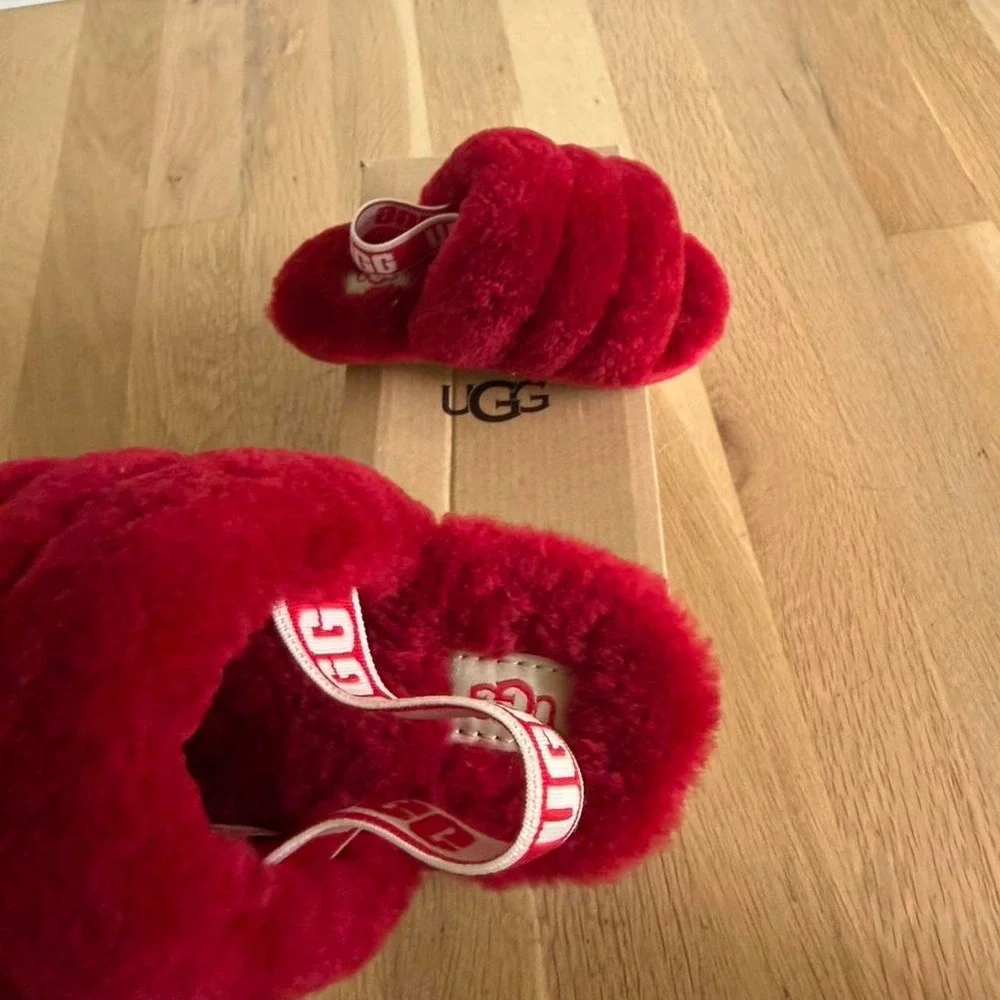 UGG red slippers new with box